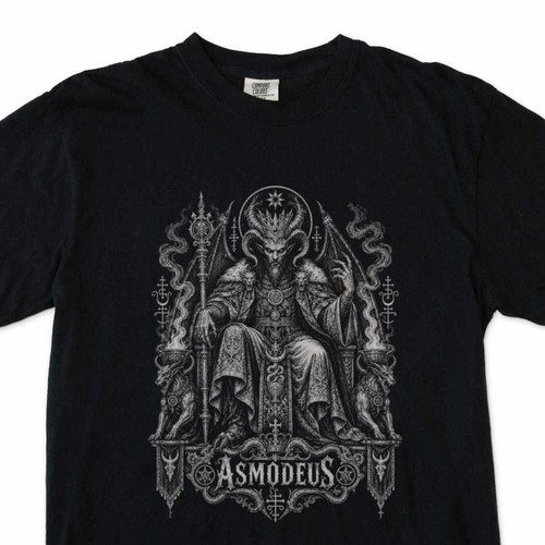 Asmodeus shirt horned - asmodeus, t-shirt