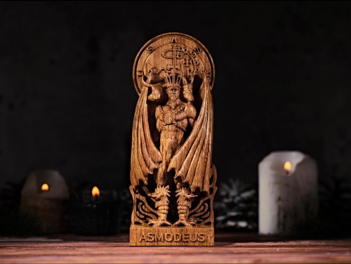 Asmodeus demon king statue - demon,